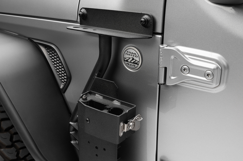 Go Rhino 18-24 Jeep Wrangler JL/JLU/JT Front Fender Jack Mount for Hi-Lift Jack - Tex. Blk - Image 8