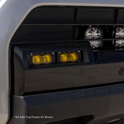 Alternative view of Baja Designs for 2025 Toyota 4Runner S2 Sport Fog Pocket Light Kit - Amber