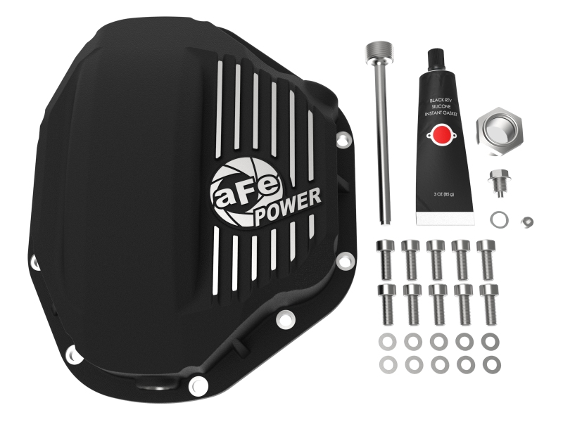 aFe Power Cover Diff Rear Machined COV Diff R Dodge Diesel Trucks 94-02 L6-5.9L (td) Machined - Image 5