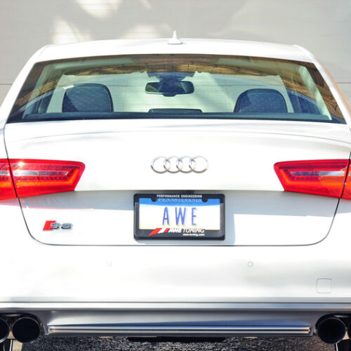 AWE Tuning Touring Edition Exhaust - Diamond Black Tips for Audi C7 / C7.5 S6 4.0T - Image 3