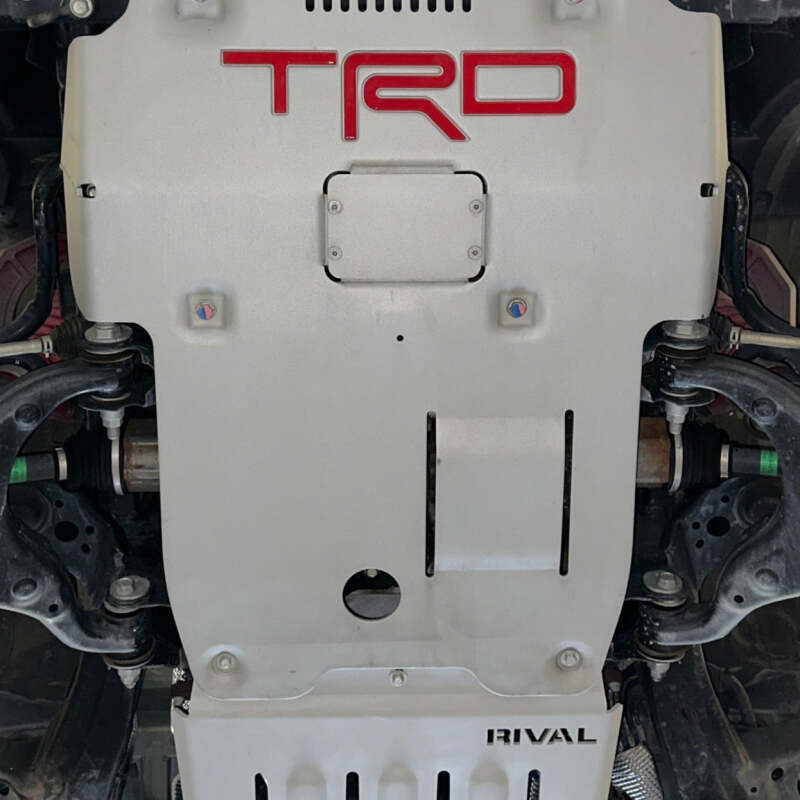Rival 2016-2023 Toyota Tacoma 3Gen 4WD Aluminum Transmission Transfer Case Skid Plate - Image 6