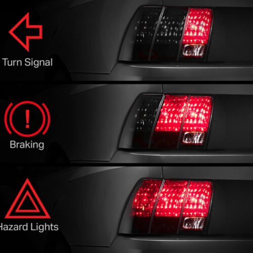 Raxiom for 1996-2004 Ford Mustang Excluding 99-01 Cobra Sequential Tail Light Kit (Plug-and-Play Harness) - Image 7