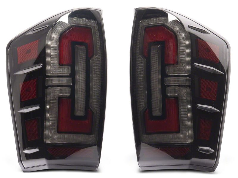 Raxiom for 2016-2023 Toyota Tacoma LED Tail Lights- Black Housing (Smoked Lens) - Image 2