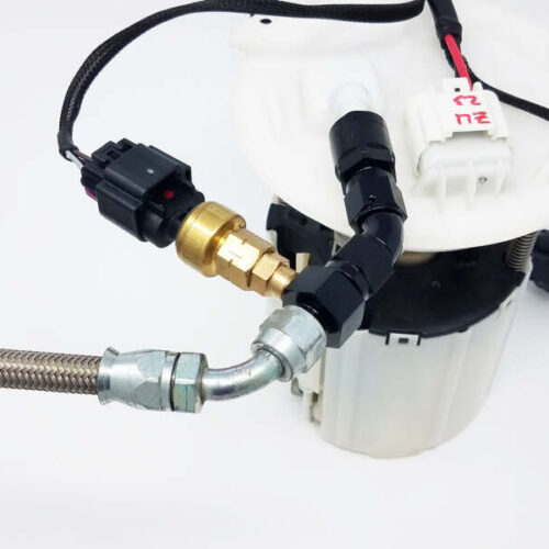 Aeromotive VaporWorx Gauge Setting Fitting Adapter - (1) AN-06 Male-Male Union & 1/8in NPT Port - Image 2