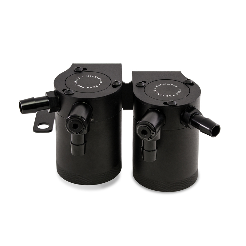 Mishimoto Baffled Oil Catch Can - Black for 09+ Nissan 370Z Direct Fit - Image 3