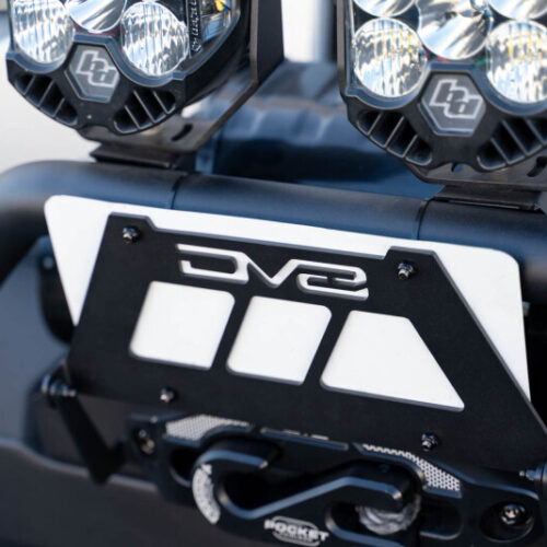 DV8 Offroad Fairlead Mounted Flip-Up License Plate Bracket - Image 9