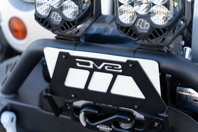 DV8 Offroad Fairlead Mounted Flip-Up License Plate Bracket - Image 9