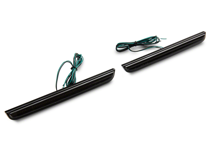 Raxiom for 2015-2023 Dodge Challenger Axial Series LED Rear Bumper Reflector Lamps- Smoked
