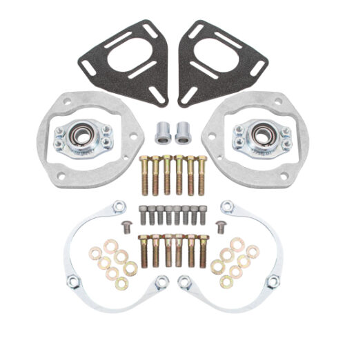 BMR 16-24 Chevy Camaro Caster Camber Plates - Black Hammertone
