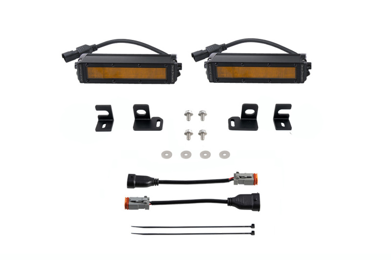Diode Dynamics 2024+ Toyota Tacoma SS6 LED Fog Light Kit - Amber Wide - Image 5