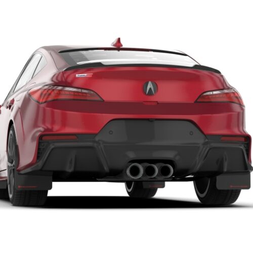 Rally Armor 23-25 Acura Integra A-Spec Black UR Mud Flap W/Red Logo (No Drilling Req.) - Image 2
