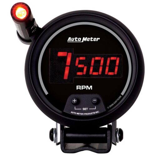 Alternative view of AutoMeter Gauge Kit 5 Pc. 3-3/8in. & 2-1/16in. Elec Speedo Digital Black Dial W/ Red Led