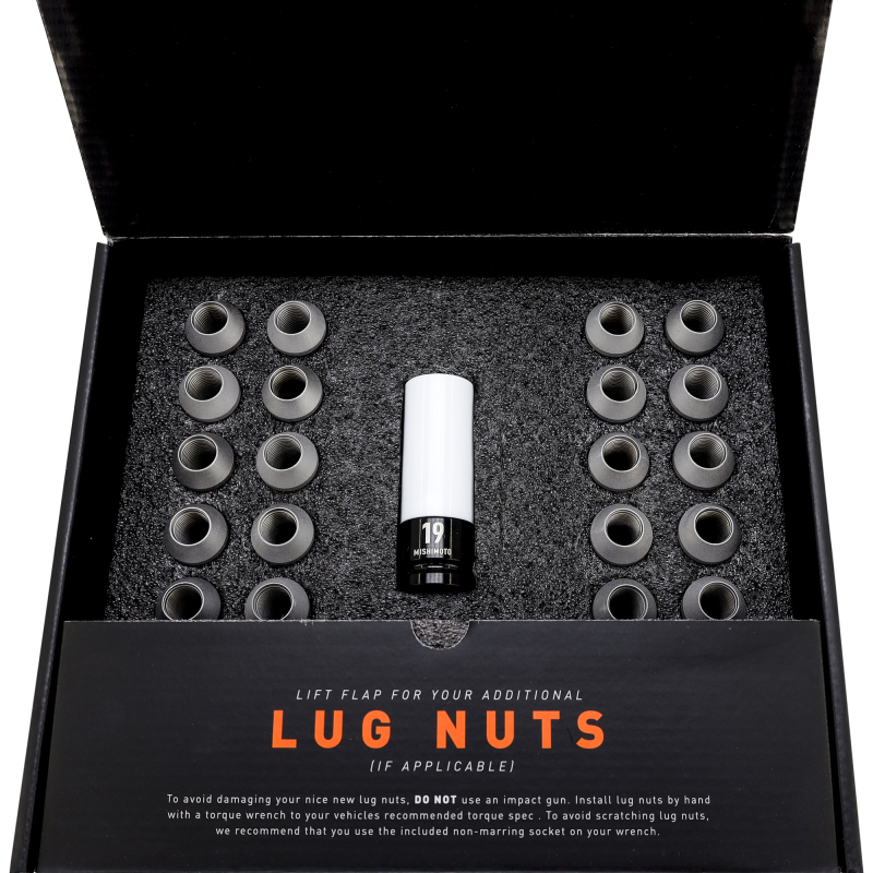 Mishimoto Steel Locking Lug Nuts M14x1.5 24pc Set Black - Image 5
