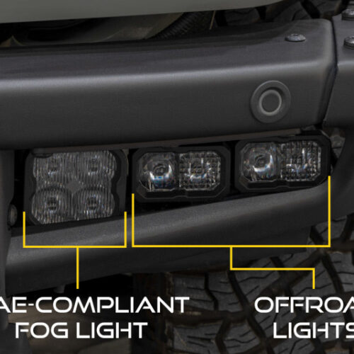 Diode Dynamics 21-Up Ford Bronco Stage Series Fog Pocket Kit - White Sport - Image 7