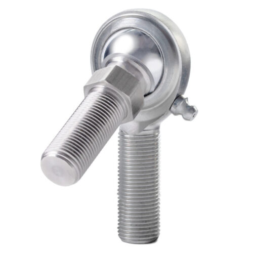 QA1 CMR6SZ C Series 2-Pc Rod End - Male/Right Hand - .375in Bore x 3/8-24 w/Stud & Zerk - Carbon Steel