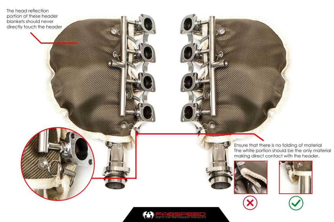 Fabspeed Ferrari 360 High Performance Header Blankets (1999-2005) - Image 2