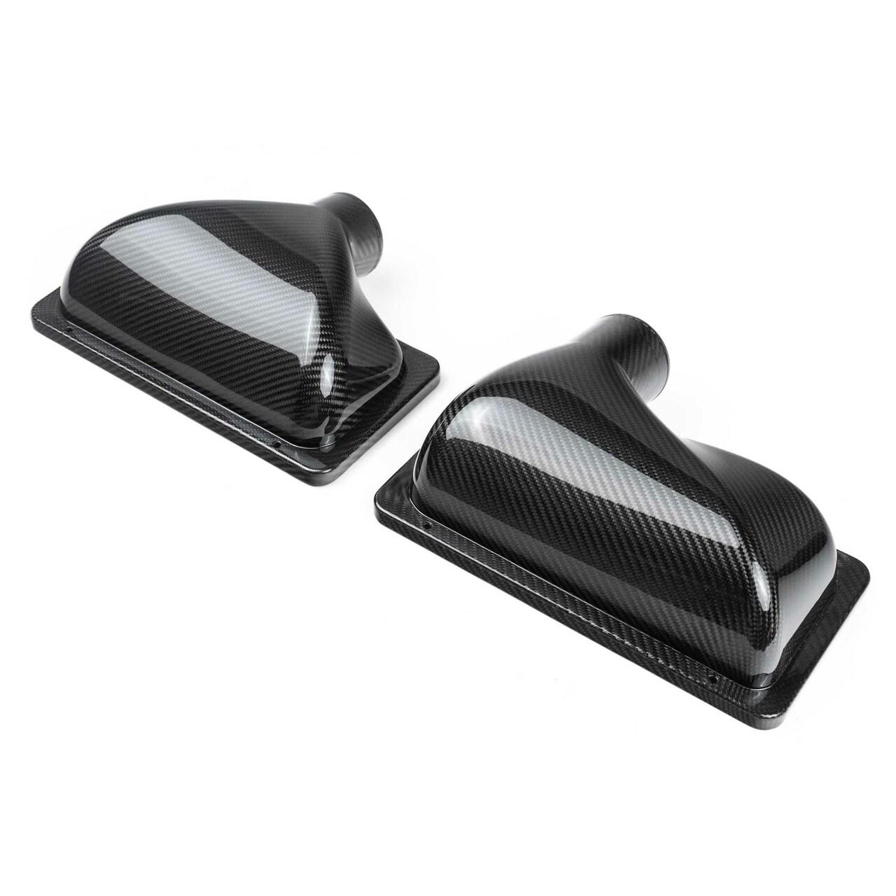 Fabspeed Lamborghini Gallardo Carbon Fiber Air Box Covers (2004-2008) - 2008 (Includes Silicone Adapter for OEM Hoses) - Image 3
