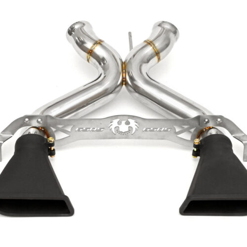 Fabspeed McLaren 650S Supersport X-Pipe Exhaust System - OEM Style - Black Tips