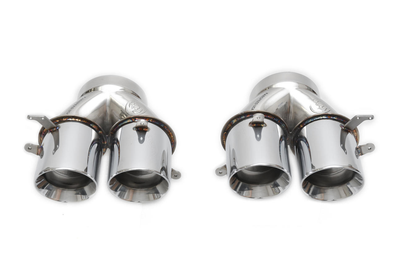 Fabspeed McLaren MP4-12C Supersport X-Pipe Exhaust System (2011-2014) - Can-Am Quad Style - Black Tips - Image 5
