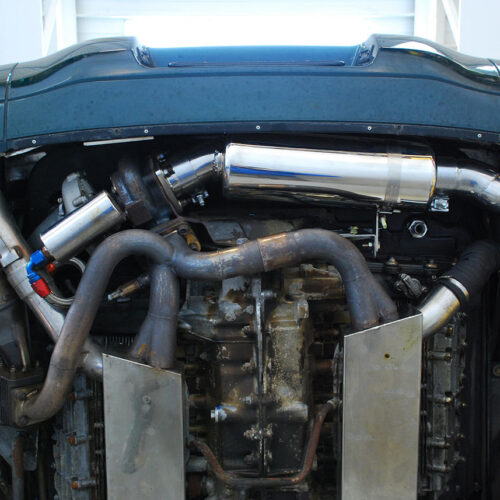 Alternative view of Fabspeed Porsche 964 Turbo 965 Maxflo Performance Exhaust System (1990-1994)