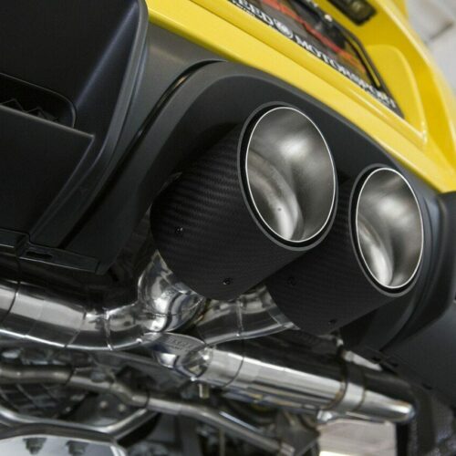 Fabspeed Porsche 981 Boxster/Cayman Maxflo TRUE X-Pipe with Dual Tips (2013-2016) - Titanium Tips - Image 10