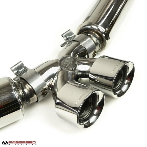Fabspeed Porsche 981 Boxster/Cayman Supercup Race Exhaust System (2013-2016) - Carbon Fiber Tips - Image 6