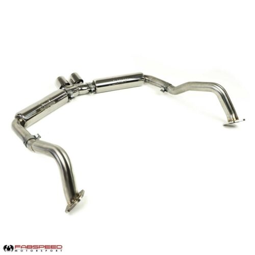 Fabspeed Porsche 981 Boxster/Cayman Supercup Race Exhaust System (2013-2016) - Carbon Fiber Tips - Image 5