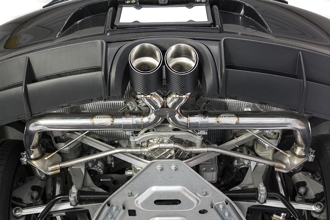 Fabspeed Porsche 981 Cayman GT4 Competition Conversion Kit - For Fabspeed Valved Exhaust - Image 4