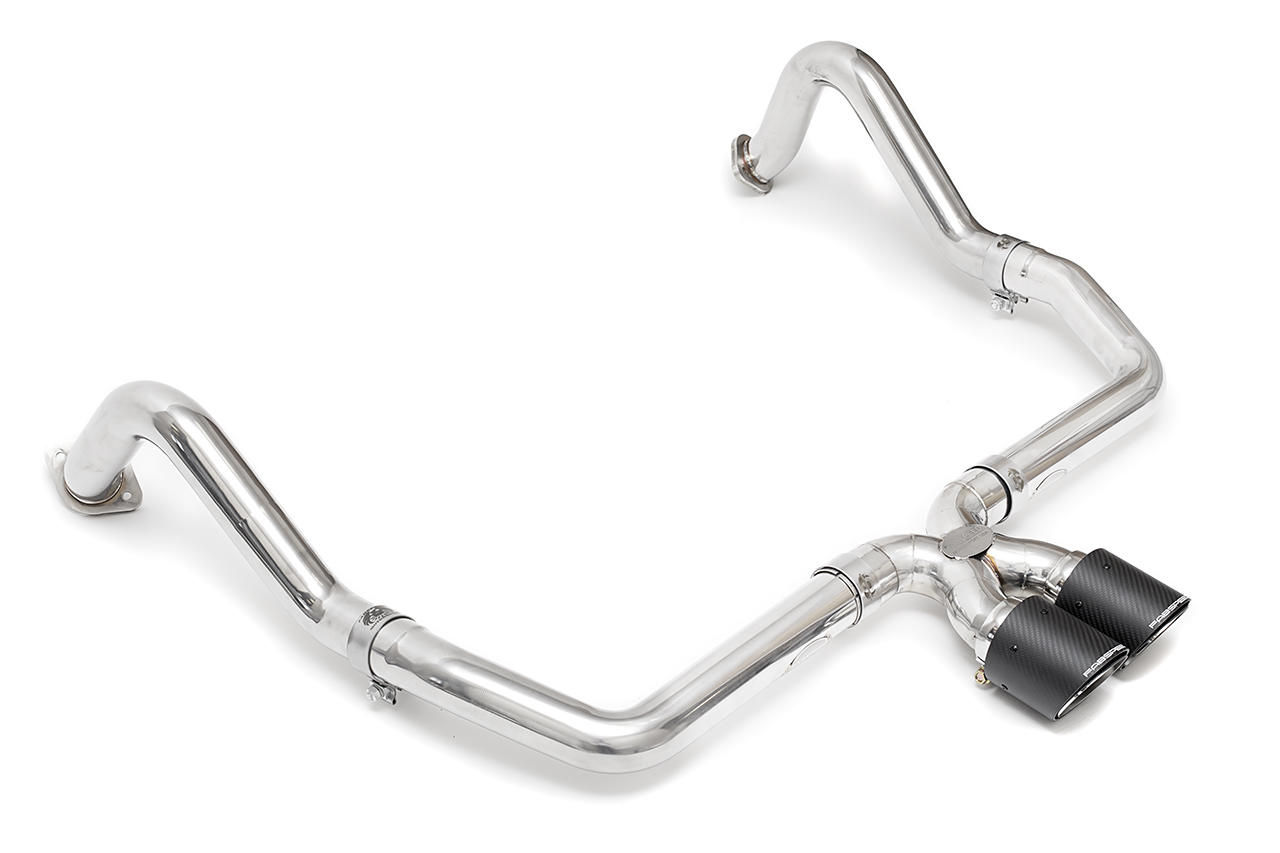 Fabspeed Porsche 981 Cayman GT4 Lightweight Competition Exhaust System - Titanium Tips - Image 15