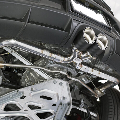 Fabspeed Porsche 981 Cayman GT4 Lightweight Competition Exhaust System - Titanium Tips - Image 2