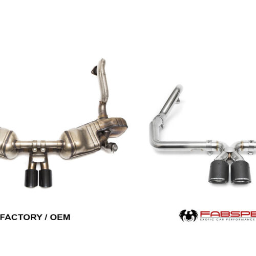 Fabspeed Porsche 981 Cayman GT4 Lightweight Competition Exhaust System - Titanium Tips - Image 9