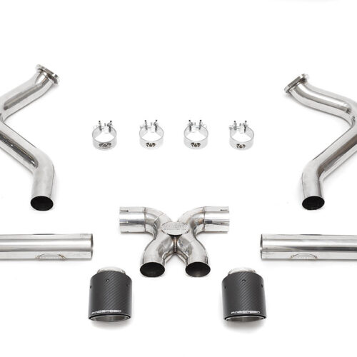 Fabspeed Porsche 981 Cayman GT4 Lightweight Competition Exhaust System - Titanium Tips - Image 12