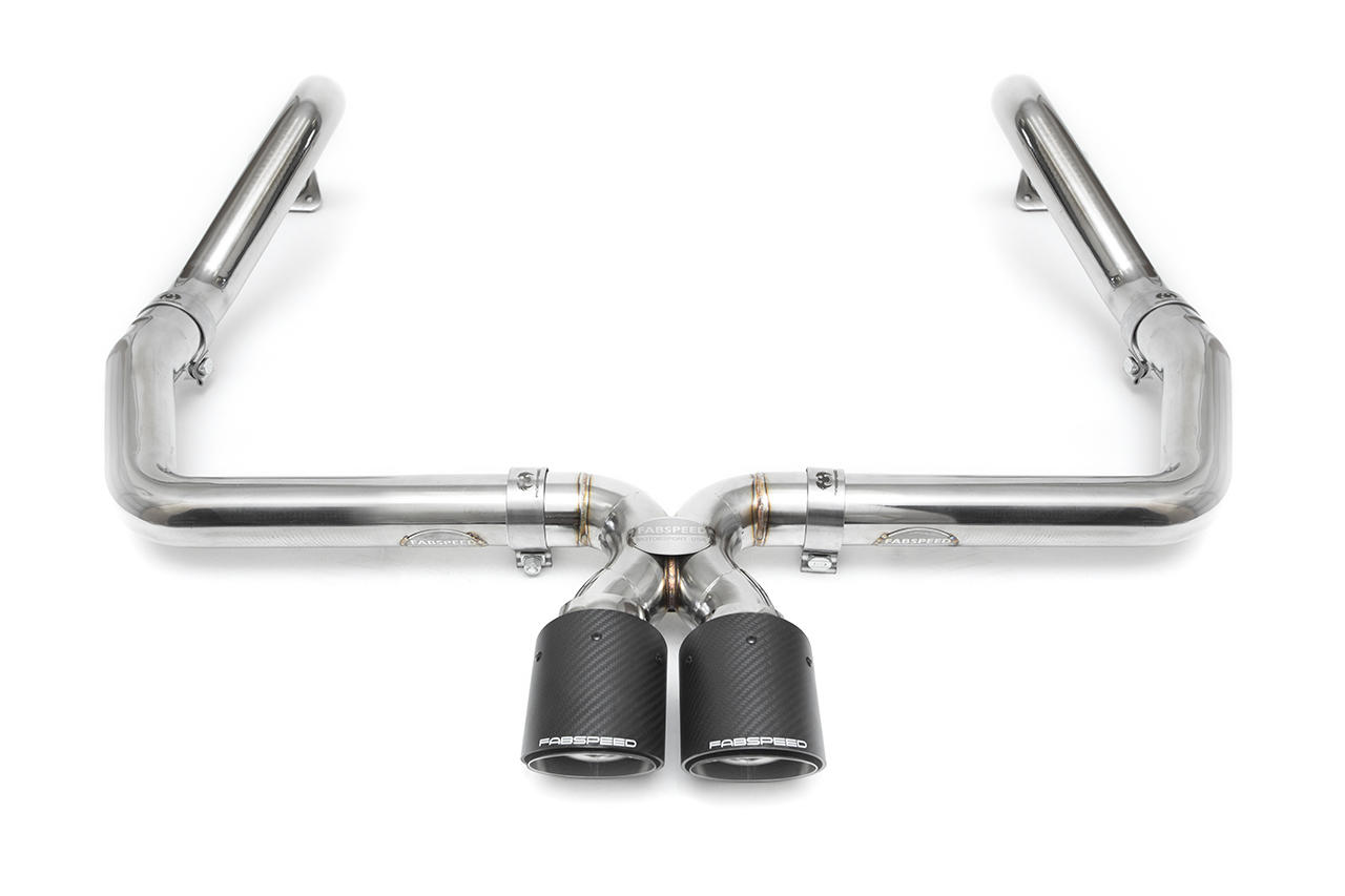 Fabspeed Porsche 981 Cayman GT4 Lightweight Competition Exhaust System - Titanium Tips