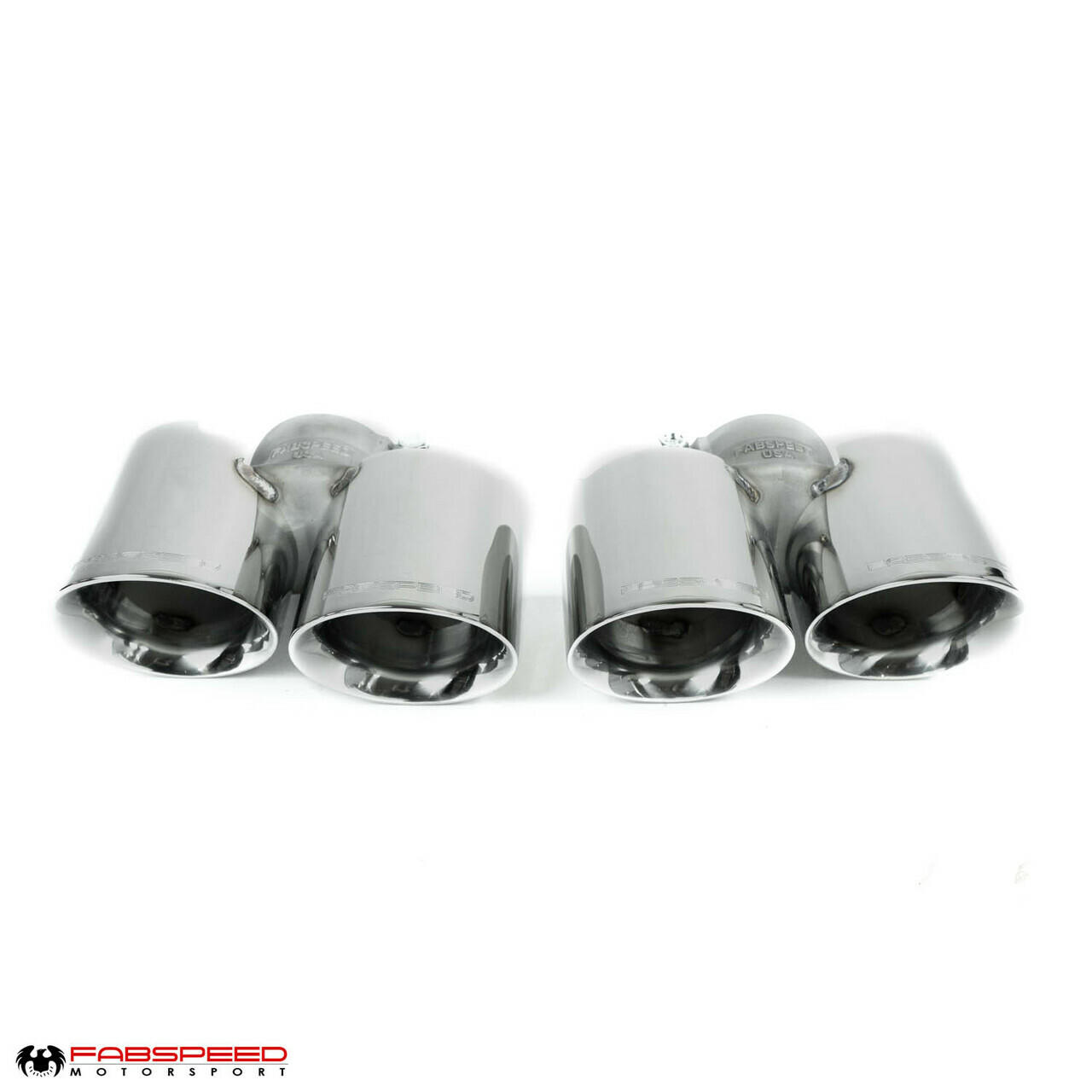 Fabspeed Porsche 991.2 Carrera Deluxe Quad Tips (2017-2019) - Satin Black Tips - Image 5