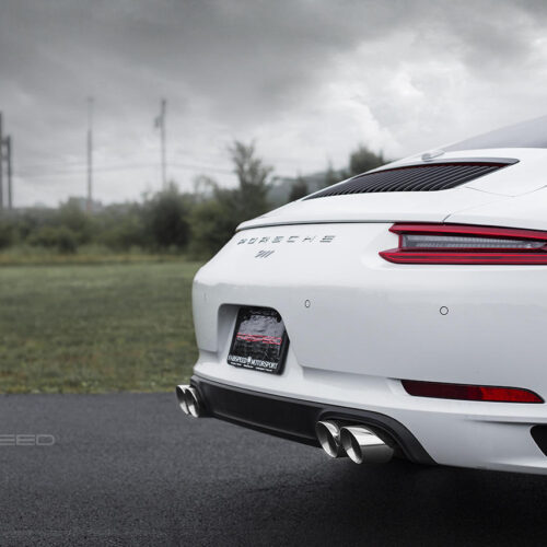 Fabspeed Porsche 991.2 Carrera Deluxe Quad Tips (2017-2019) - Satin Black Tips - Image 8
