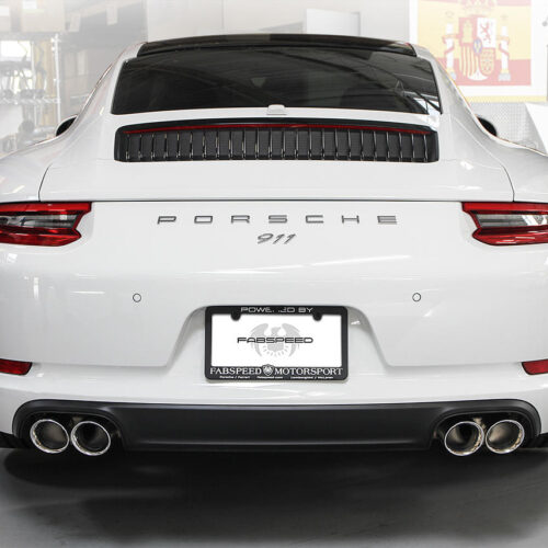 Fabspeed Porsche 991.2 Carrera Deluxe Quad Tips (2017-2019) - Satin Black Tips - Image 7