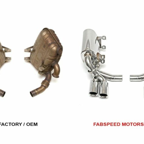 Alternative view of Fabspeed Porsche 996 Carrera Maxflo Performance Exhaust System (1999-2004) - C4S (1999-2004) Tips - Satin Black