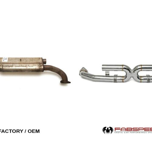 Alternative view of Fabspeed Porsche 997.2 Carrera Center Muffler Bypass X-Pipe (2009-2012)