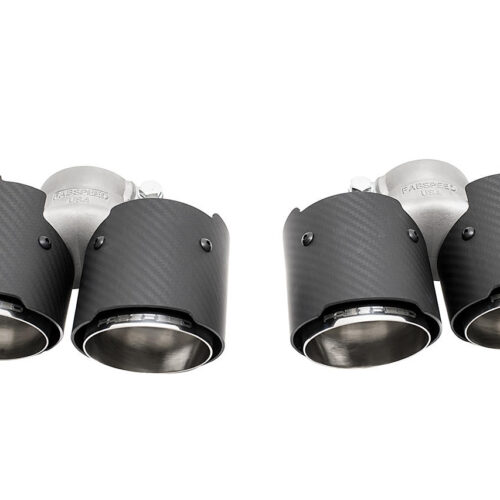 Fabspeed Porsche 997.2 Carrera Deluxe Quad-Style Tips (2009-2012) - Polished Stainless Steel Tips - Image 3
