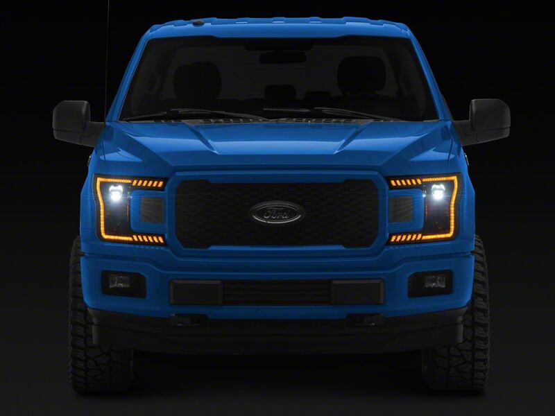 Raxiom for 2018-2020 Ford F-150 LED Halo Surround Headlights with Amber DRL- Black Housing- Clear Lens - Image 9