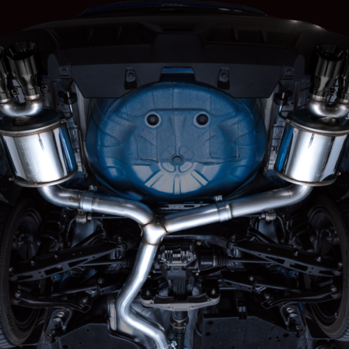 Alternative view of AWE Tuning 2022+ VB Subaru WRX Touring Edition Exhaust - Diamond Black Tips