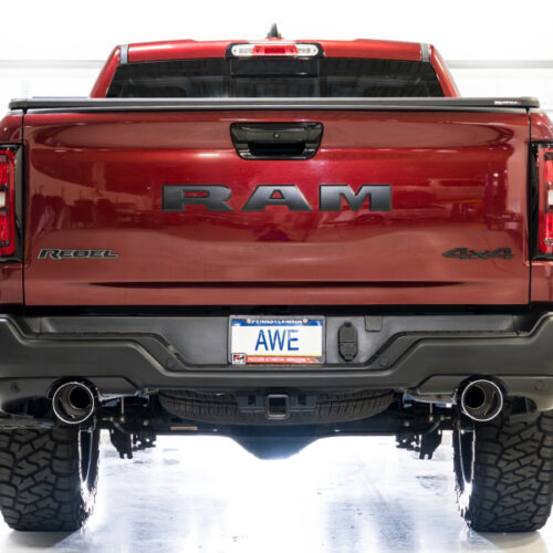 AWE Tuning Cat-Back Exhaust w/ Chrome Silver Tips for 2025+ RAM 1500 3.0TT Rebel 0FG - Image 4