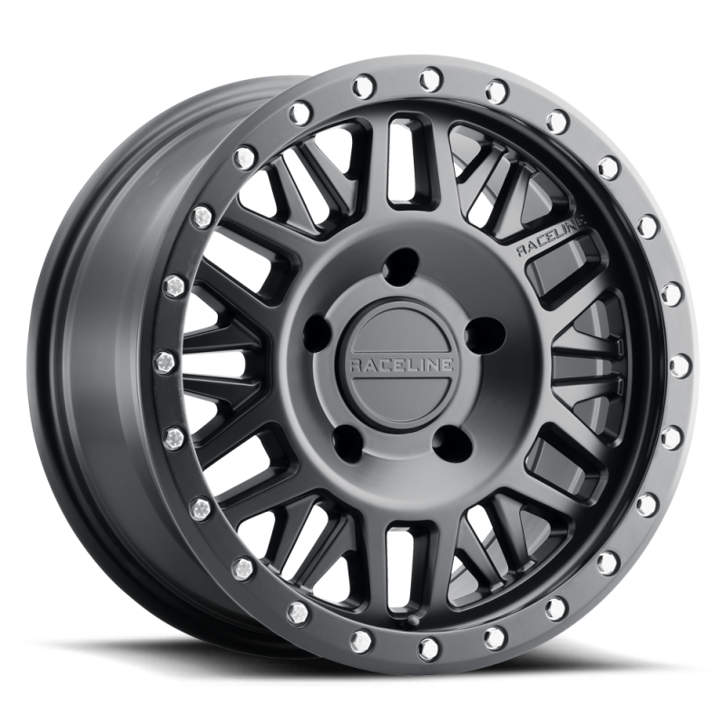 Raceline 951B Ryno 18x9in / 8x170 BP / 18mm Offset / 130.81mm Bore - Satin Black Wheel - Image 2