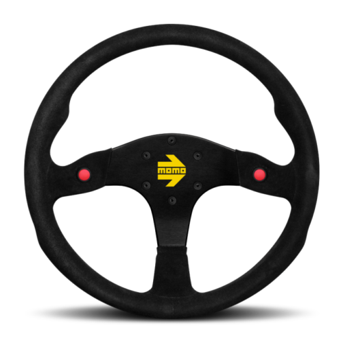 Alternative view of Momo R1980/35S MOD80 Steering Wheel 350 mm - Black Suede/Black Spokes