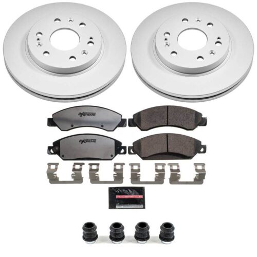 Power Stop 07-08 Cadillac Escalade Front Z36 Coated Truck & Tow Brake Kit