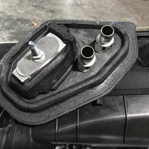 Alternative view of BMR 15-22 Ford Mustang S550 AC Delete Panel