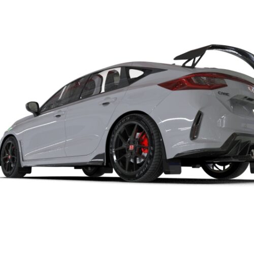 Rally Armor 23-26 Honda Civic Type R Black Mud Flap Grey Logo - Image 2