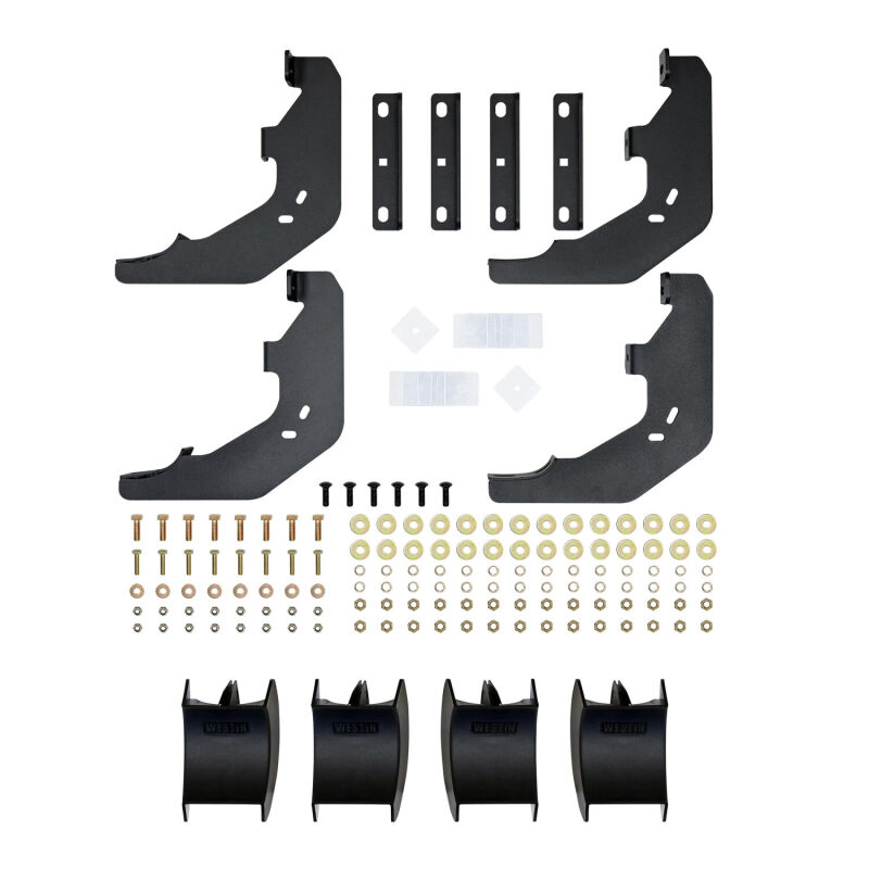 Westin 15-25 Ford F-150 SuperCab / 17-26 Ford F-250/350 SuperCab AT6 Running Boards - Black - Image 7