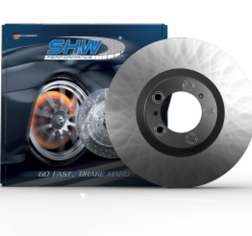 SHW 19-23 Porsche Cayenne S Left Front Smooth Monobloc Brake Rotor (9Y0615301A)