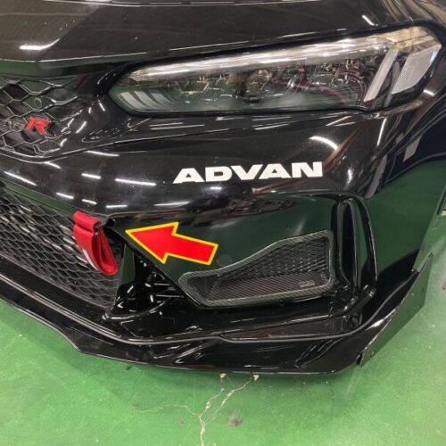 HKS Honda Civic Type R (FL5) Oil Cooler Carbon Fiber Air Duct - Image 4